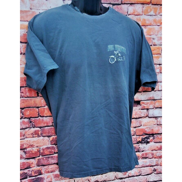 Full Throttle Ride Hard Live Free Motorcycle T-Shirt Size X-Large Covington - Picture 5 of 8